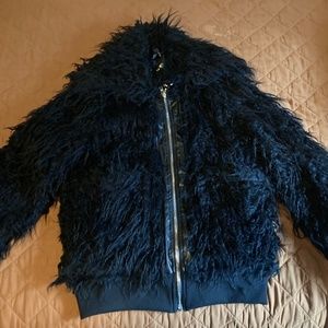Fuzzy black jacket